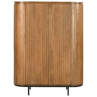 Moloo Aparador alto de madera maciza de 115 cm