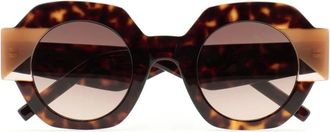 Kaleos GUN 002 Zonnebril - Dames - Zonnebrillen - Bruin - 47 MM - Accessoires