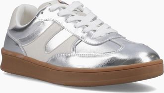 Hush Puppies Womens Hush Puppies Maura Suede Womens Silver Trainers - Size: 3