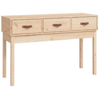 vidaXL Mesa Consola Madera Maciza De Pino 114x40x75 Cm Vidaxl