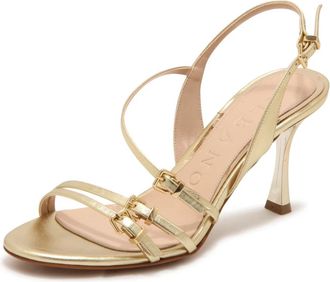 Albano 5374 Metallizzato Platino Sandal - Dames - Sandalen met hakken - Geel - 38 EU - Schoenen