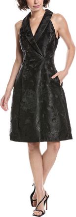 Adrianna Papell Tuxedo Jacquard Dress