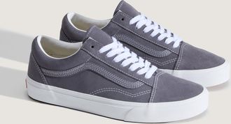 Vans Sneaker VANS Old Skool, Herren, Gr. 38,5, steel shadow, Leder, Schuhe Sneaker, unisex