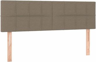 vidaXL Cabeceros 2 Unidades Tela Gris Taupe 72x5x78/88 Cm Vidaxl