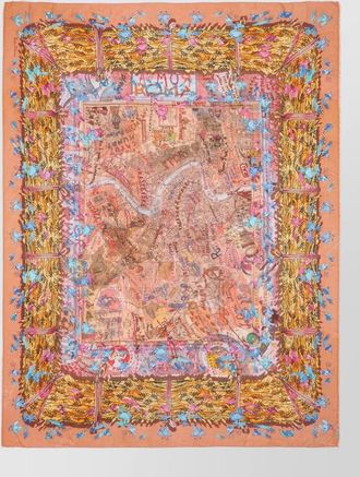 Faliero Sarti paolo fiumi roma print lightweight stole