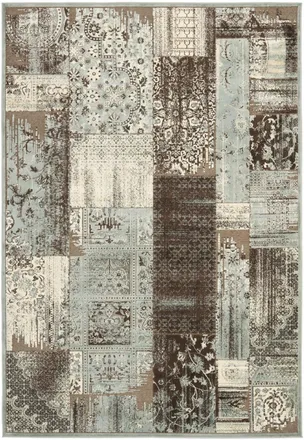 Safavieh Alfombra viscosa blu/grigio 122 x 170 cm