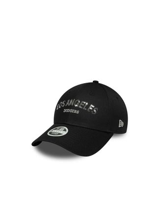 New Era Mens Baseball Cap 9forty Sequin Black Cotton Hat
