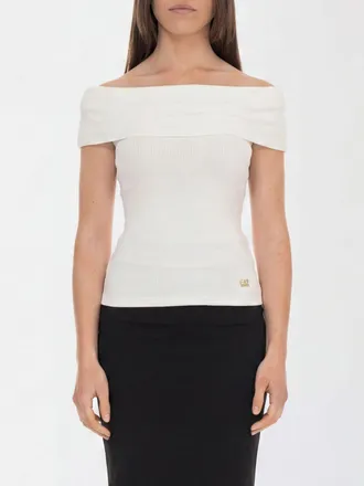 Emporio Armani Top in jersey di viscosa a costine