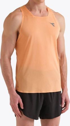 Diadora Super Light Fibrazero Tank In Peach Cobbler