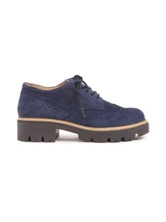 Celtic & Co. Chunky Brogue Shoe in Navy at Nordstrom, Size 10