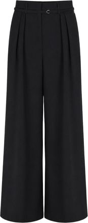 Dries Van Noten Wide-Leg Trousers with High Waist and Pleated Front