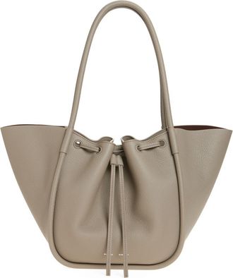 Proenza Schouler Large Ruched Pebbled Leather Tote in Slate at Nordstrom