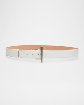 Alexander McQueen T-Bar Skinny Leather Belt