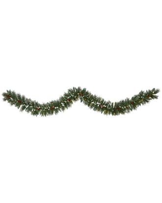 Nearly Natural 9Ft Frosted Swiss Pine Artificial Garland