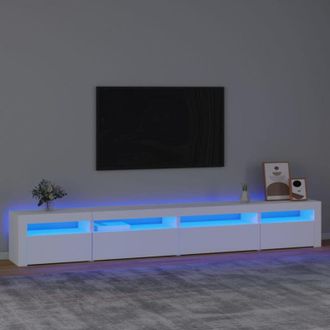 vidaXL Vidaxl - Mobile Porta tv con Luci led Bianco 270x35x40 cm