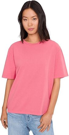 Michael Stars Kennedy Boyfriend T-Shirts Womens Clothing Dragonfruit : LG (US 8-10), Cotton