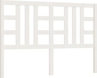 vidaXL Cabecero de cama madera maciza de pino blanco 156x4x100 cm Vidaxl