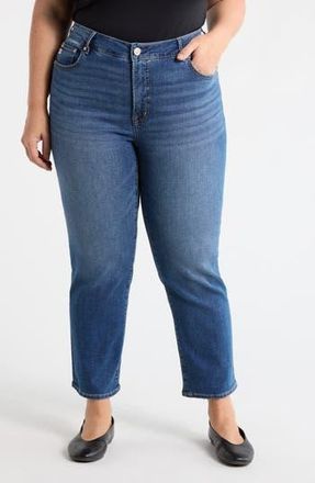 Seven 7 High Waist Ankle Straight Leg Jeans in Lone Wolf at Nordstrom Rack, Size 18W