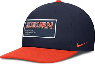 Nike Auburn On-Field Pro Nike Mens Dri-FIT College Adjustable Hat in Blue | NC1219MBAUN-PNR