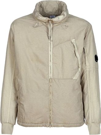 C.P. Company Lightweight Jacket Flatt Nylon - Heren - Zomerjassen - Beige - L - Nylon - Jassen