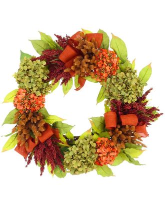 Creative Displays Inc. Handmade 23 Fall Hydrangea & Rose Wreath