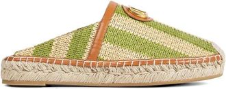 Valentino Schoenen, Dames, Veelkleurig, 39 EU, Leer, VLogo Mule Espadrilles