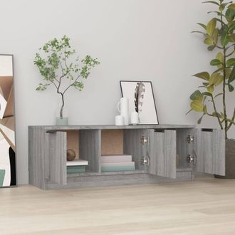 Berkfield Home TV Cabinet Grey Sonoma 102x35x36.5 cm Engineered Wood