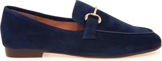 Bibi Lou Loafer met metalen bit - Dames - Loafers - Blauw - 36 EU - Leer - Schoenen