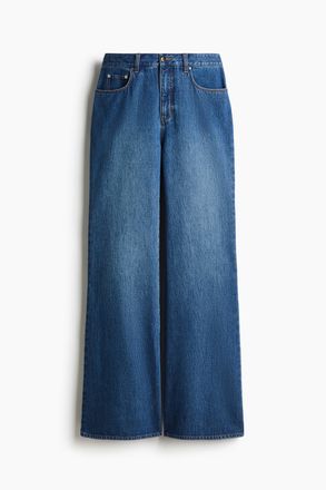 H&M Flared Jeans - Denimblau