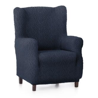 Eysa Funda de sill&oacute;n orejero el&aacute;stica azul 70 - 100 cm