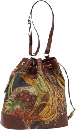 Ferragamo Pre-owned Bucket Shoulder Bag - Dames - Vintage Tas - Bruin - ONE Size - Leer - Vintage