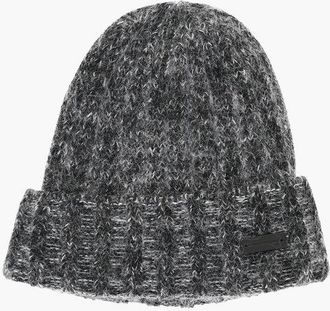 Saint Laurent Wool Blend Beanie with Logo Patch size M