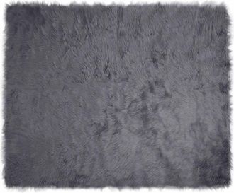 vidaXL Alfombra De Imitaci&oacute;n De Piel De Oveja Tafalla Antracita Vidaxl