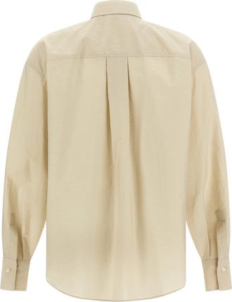 Brunello Cucinelli Womens Beige Cotton Blouse