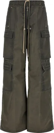 Rick Owens Gray Nylon Cargo Mens Pants