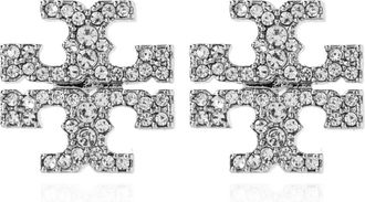 Tory Burch Kira Oorbellen - Dames - Oorbellen - Grijs - ONE Size - Accessoires