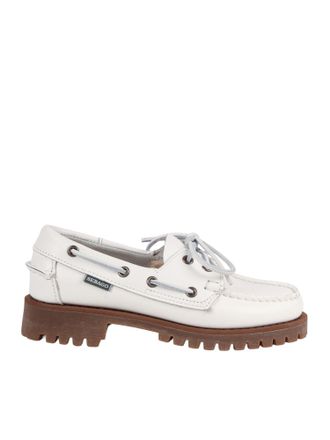 Sebago White Ranger Tale Leather Loafers