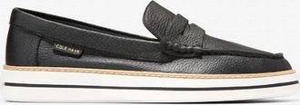 Cole Haan Womens Pinch Long-Weekender Penny Loafers In Black