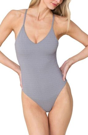 Andie Swim The Palermo One Piece Swimsuit in Juniper at Nordstrom, Size X-Large
