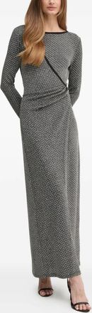 Diane Von Fürstenberg Abito lungo a portafoglio - Grigio