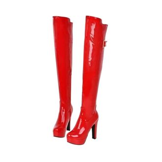 Generic Womens Knee Boots Thigh High Boots Platform Stretch Slim Sexy Ladies