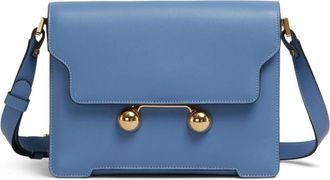 Marni medium Trunkaroo crossbody bag - women - Lamb Skin/Brass/Calf Leather/Steel - One Size - Blue