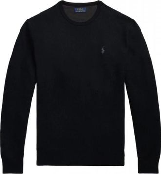Ralph Lauren Tops > Lange mouwen tops - Heren - Ronde hals truien - Zwart - S - Truien & Vesten