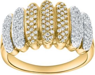 LuvMyJewelry Lunavyn Rhythm 0.45 Ct 14K Gold Diamond Ring in 14K Yellow Gold at Nordstrom, Size 7