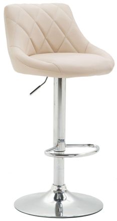 Clp Clp - Taburete De Bar Lazio Crema Cromado