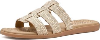 Blowfish Jellyfish Slide Sandals Womens Sandals Natural Raffia : 6.5 M, Canvas/Faux Leather