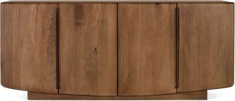 Giner&Colomer Aparador de madera de mango 180 cm estilo escandinavo japandi