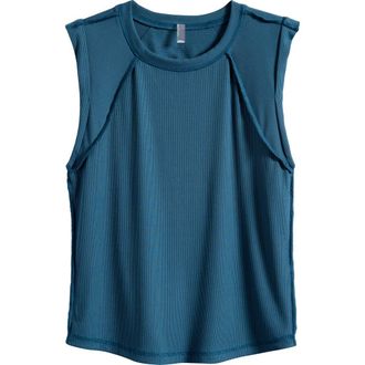 Free People Love My Twist Muscle Tee in Riptide at Nordstrom, Size X-Large