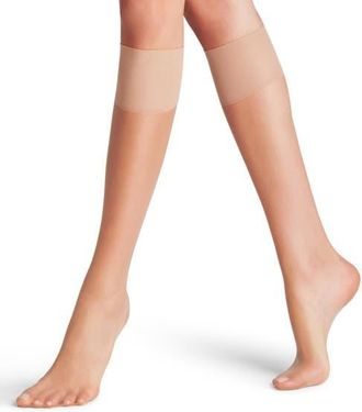 Falke Shelina 12 Denier Ultra Sheer Knee High Socks in Golden at Nordstrom, Size Medium