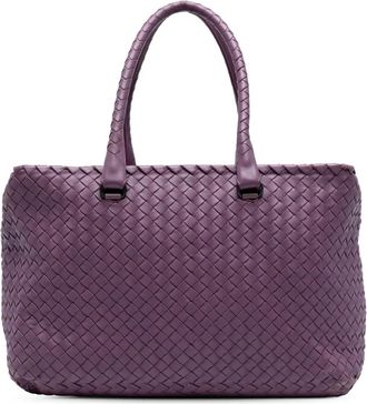 Bottega Veneta 2012-2025 Nappa Intrecciato Brick shopper - Paars